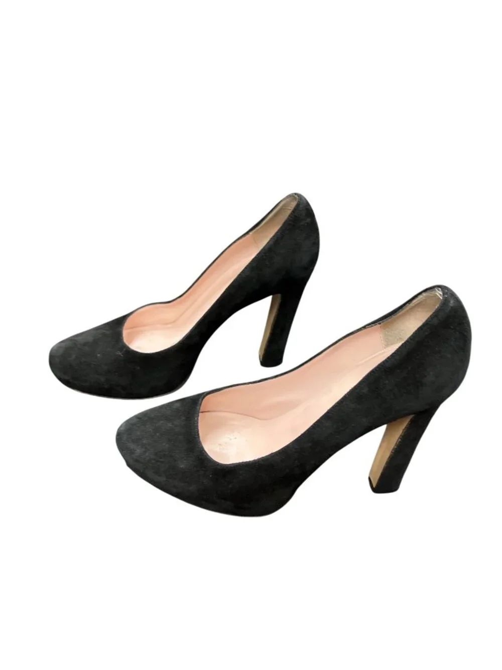 Kate Spade wms Italy made black leather suede 4.5
